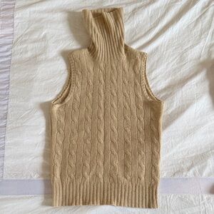 Ralph Lauren Cashmere Knit Sleeveless sweater - Tan